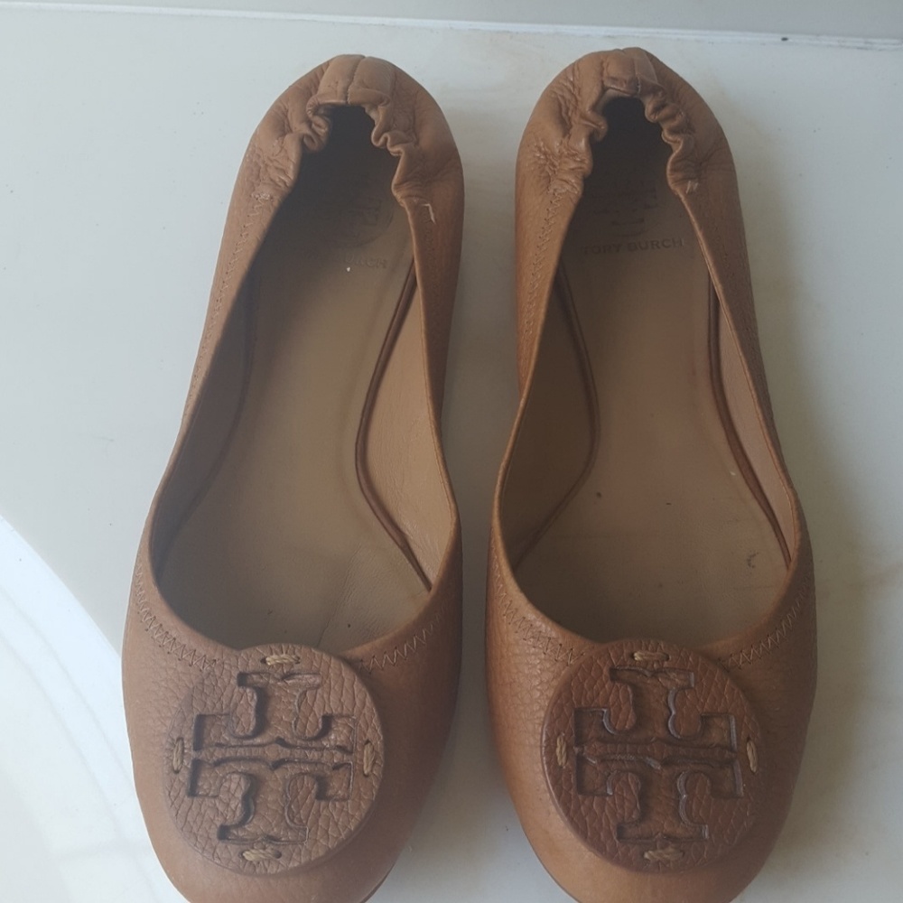 Leather Tory Burch flats